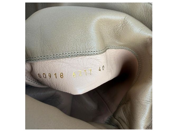 Botas altas de punta almendrada Gianvito Rossi en ante marrón Castaño - vista 5