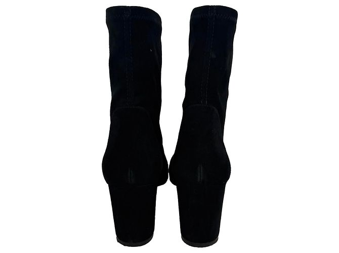 Botines de tacón Stuart Weitzman Yuliana en ante negro - vista 3