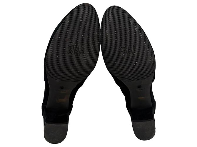 Botines de tacón Stuart Weitzman Yuliana en ante negro - vista 7