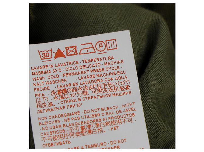 Pantalones cropped Marni con cintura elástica en algodón olive Verde Verde oliva - vista 6