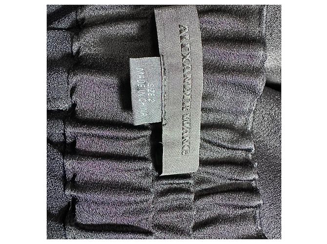 Alexander Wang Hose mit elastischem Bund aus schwarzem Satin - Ansicht 4