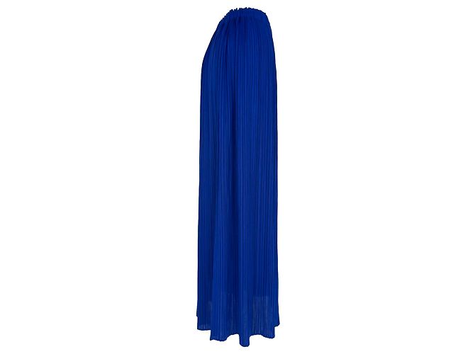 Falda midi plisada Issey Miyake Pleats Please en poliéster azul - vista 2