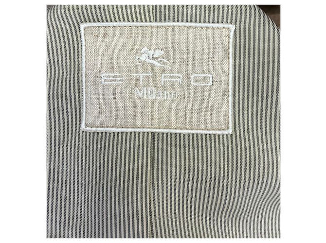Abrigo con cinturón Etro en cashmere marrón Castaño - vista 6