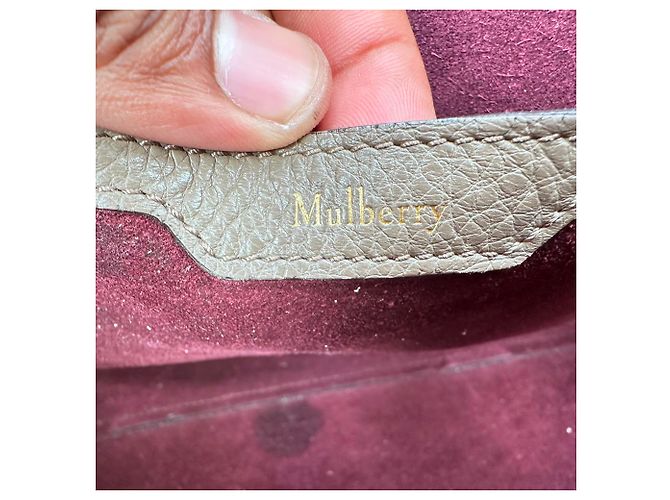 Sac cabas Mulberry Small Bayswater en cuir marron Rouge - vue 12