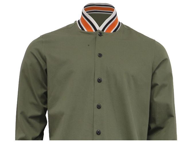 Camicia abbottonata Loewe in cotone olive Verde Verde oliva - Ansicht 2