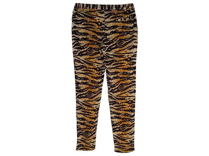 Dolce & Gabbana Pantalones estampados D&G en seda con estampado animal - vista 2