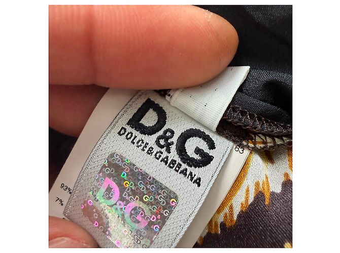 Dolce & Gabbana Pantalones estampados D&G en seda con estampado animal - vista 5