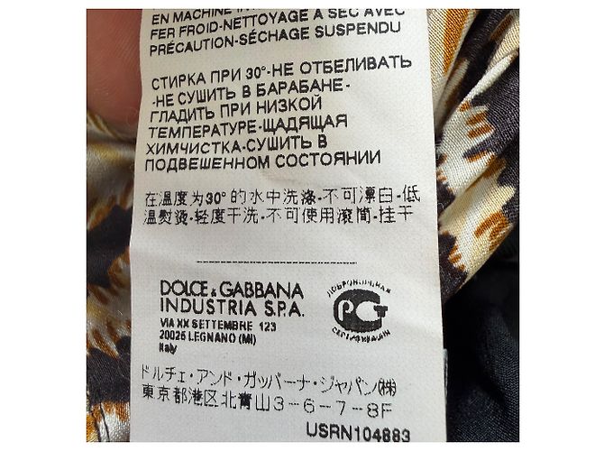 Dolce & Gabbana Pantalones estampados D&G en seda con estampado animal - vista 9