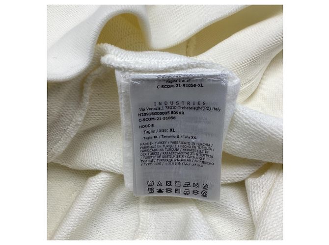 Moncler x Spiderman Popover Hoodie aus weißer Baumwolle Roh - Ansicht 6