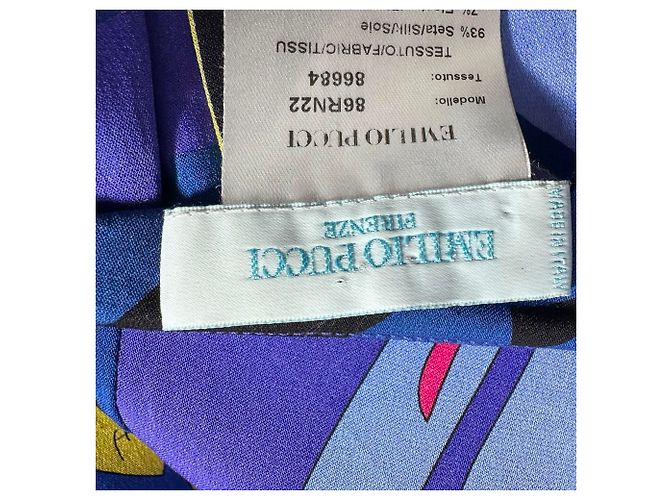 Emilio Pucci Embellished Tunic Blouse in Multicolor Silk Multiple colors - view 4