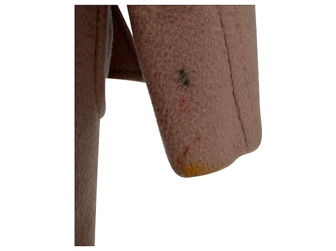 Max Mara Mantel mit Kapuze und Gürtel aus beigem Kamelhaar - Ansicht 9