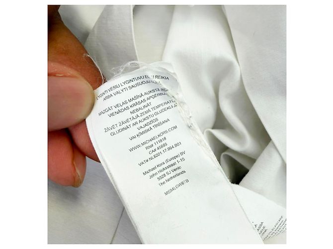 Top con hombros descubiertos bordado Michael Michael Kors en algodón blanco - vista 8