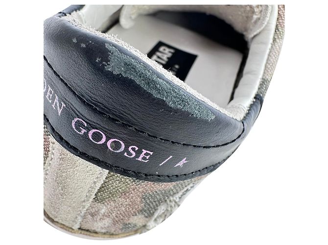 Sneakers Golden Goose Super-Star Glittered in cotone multicolore - vista 22