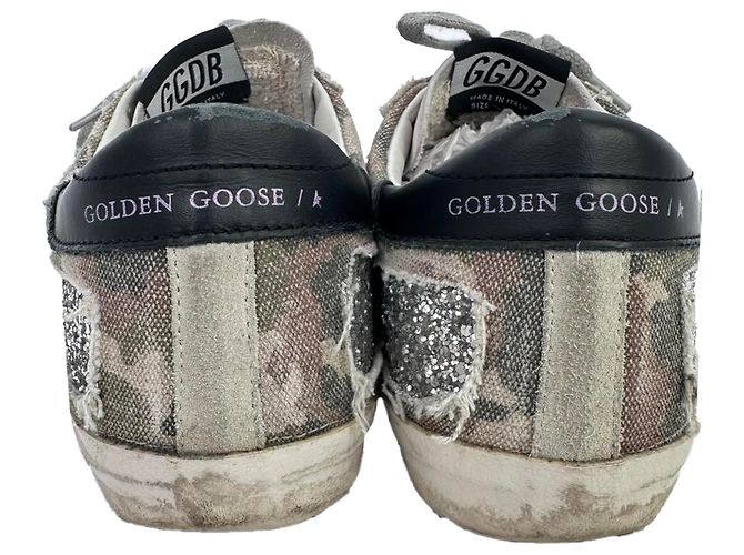 Sneakers Golden Goose Super-Star Glittered in cotone multicolore - vista 6