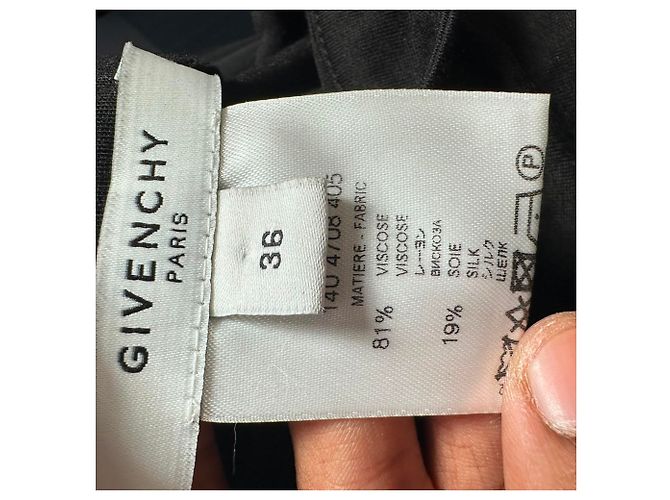 Givenchy Ruched Maxi-Rock aus schwarzer Viskose - Ansicht 4