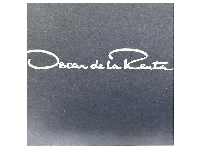 Mules Oscar De La Renta in poliestere argento a righe metalliche intrecciate Multicolore - vista 16
