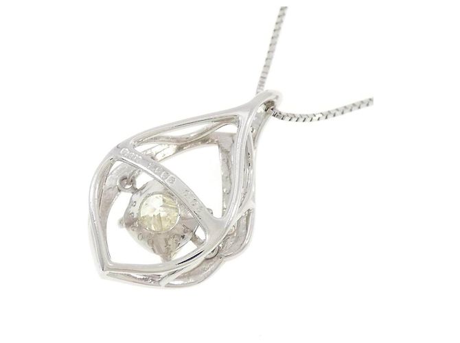 Autre Marque Diamantenhalskette Pt900 Pt850 Silber - Ansicht 4