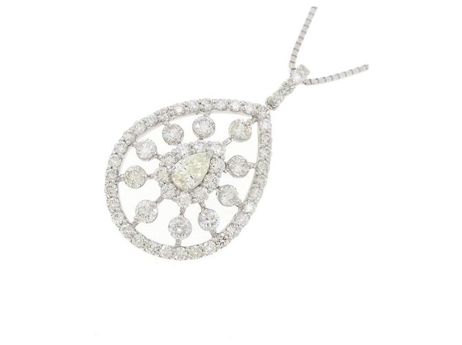 Autre Marque Collana di diamanti Pt900 Pt850 Argento - vista 3