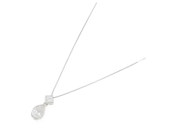 Autre Marque Collana di diamanti Pt900/Pt850 Argento - vista 2