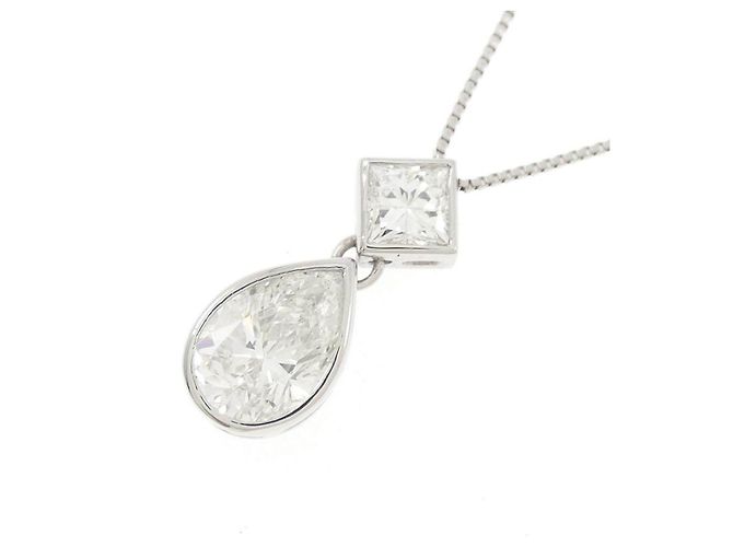 Autre Marque Collana di diamanti Pt900/Pt850 Argento - vista 3