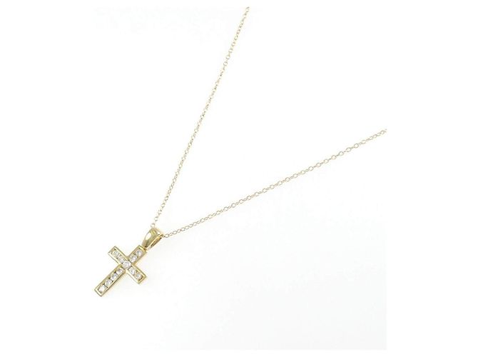 Autre Marque Collana Croce Diamanti Au750 D'oro - vista 2