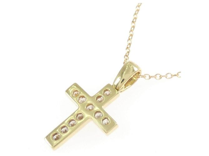 Autre Marque Collana Croce Diamanti Au750 D'oro - vista 4