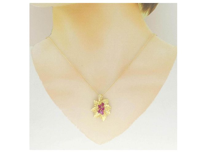 Autre Marque Collana Au750 Rubini e Diamanti D'oro - vista 6