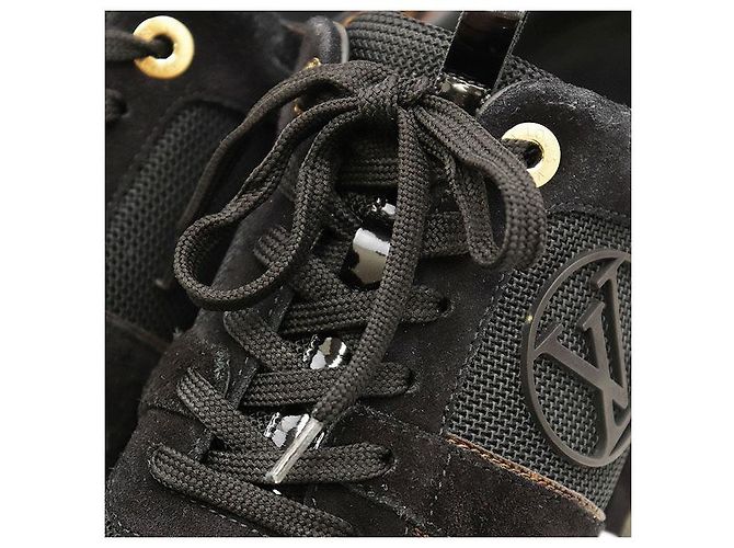 Louis Vuitton Run Away Line Leder-Sneaker Schwarz - Ansicht 11