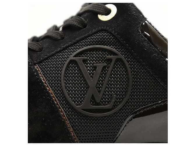 Louis Vuitton Run Away Line Leder-Sneaker Schwarz - Ansicht 17