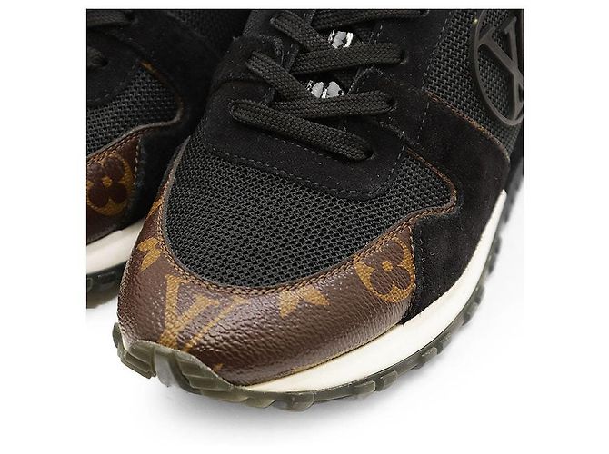 Louis Vuitton Run Away Line Leder-Sneaker Schwarz - Ansicht 2