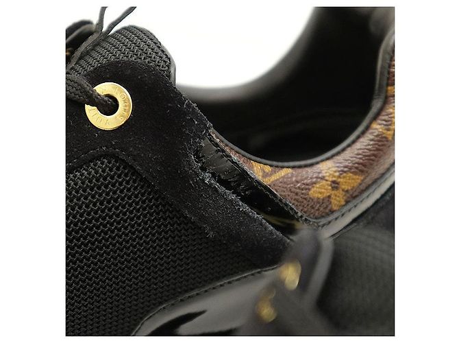 Louis Vuitton Run Away Line Leder-Sneaker Schwarz - Ansicht 5