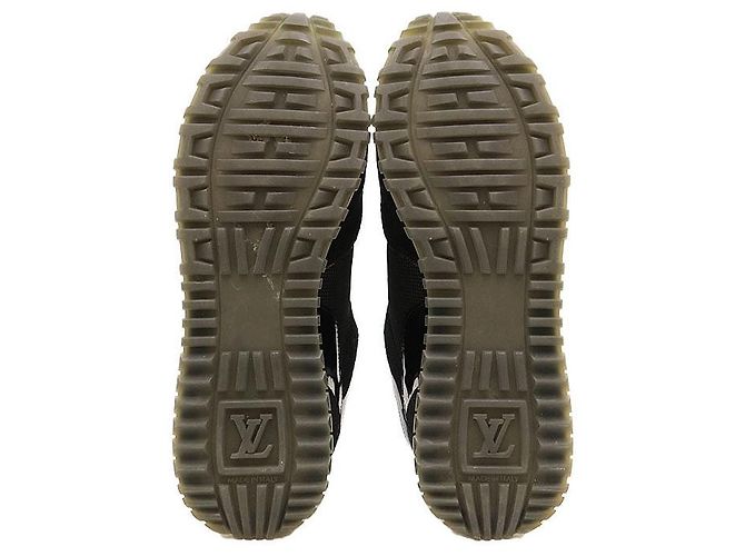 Louis Vuitton Run Away Line Leder-Sneaker Schwarz - Ansicht 9