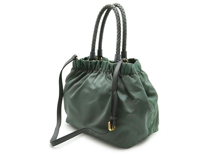 Borsa 2way Prada BN1970 in nylon Marrone - vista 2