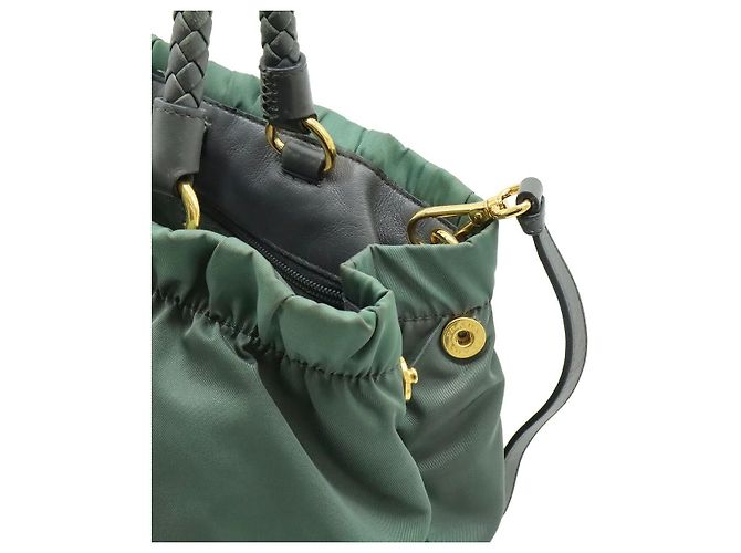 Borsa 2way Prada BN1970 in nylon Marrone - vista 5