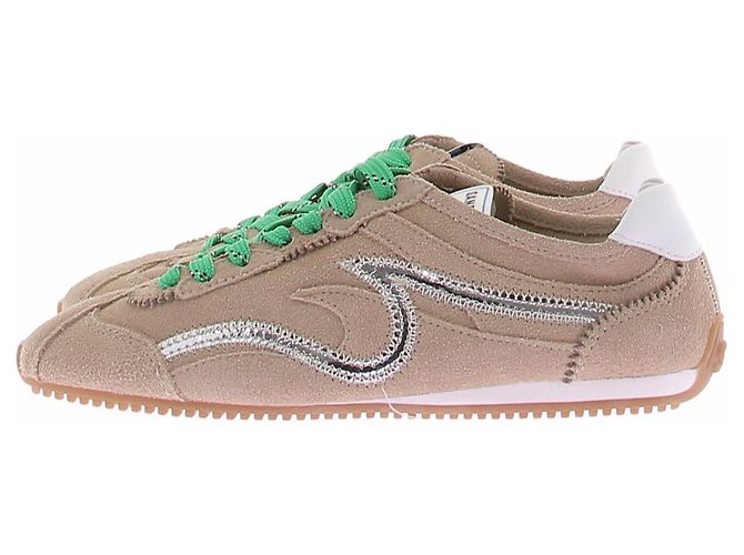 Sneakers Sandro Light Wave in pelle marrone - vista 2