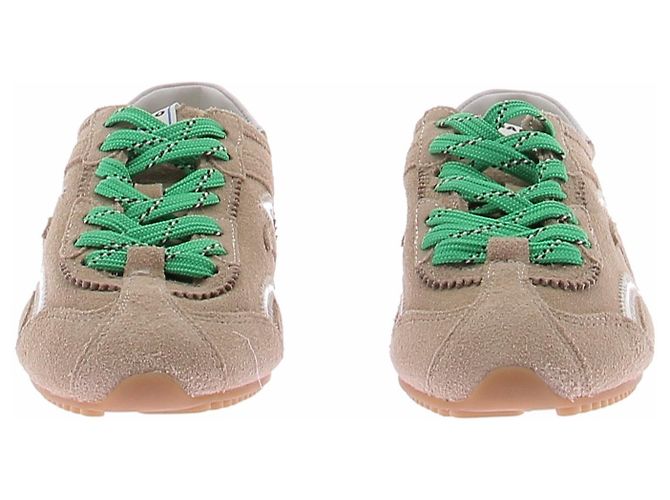 Sneakers Sandro Light Wave in pelle marrone - vista 3