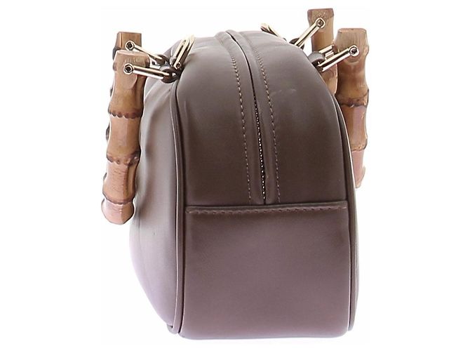 Marc Cain Mini borsa bowling in pelle Marrone - vista 4