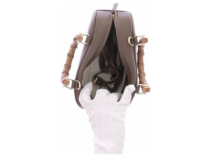 Marc Cain Mini borsa bowling in pelle Marrone - vista 7