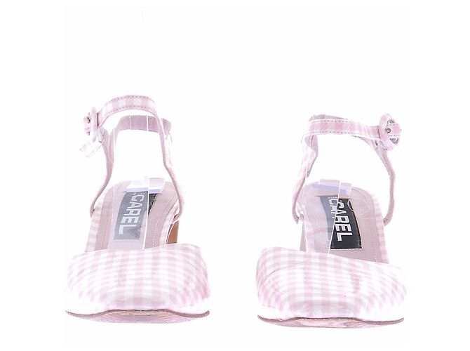 Carel Slingback in vichy rosa - vista 3