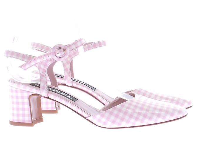 Carel Slingback in vichy rosa - vista 6