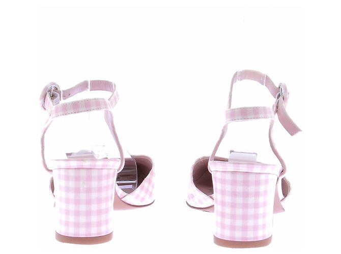 Carel Slingback in vichy rosa - vista 7