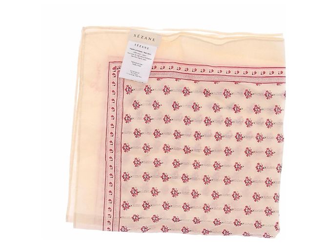Sciarpa Gaston SéZane Beige in Cotone - vista 3