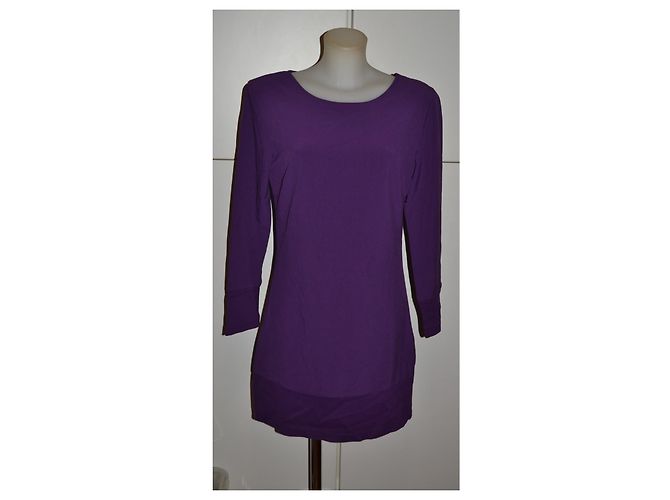 Pierre Cardin Abito Viola a Maniche Lunghe Porpora - vista 2