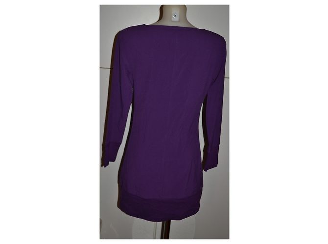 Pierre Cardin Abito Viola a Maniche Lunghe Porpora - vista 4