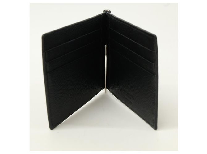 Saint Laurent Black Leather Bi-Fold Wallet - view 6