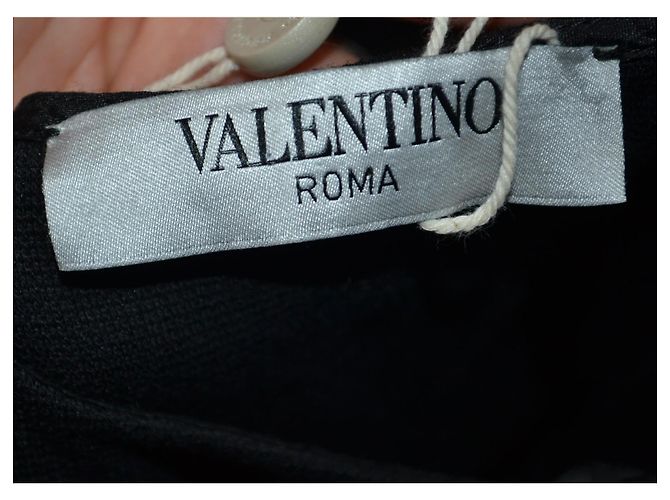 Vestido Valentino Garavani Negro de Algodón con Encaje - vista 6