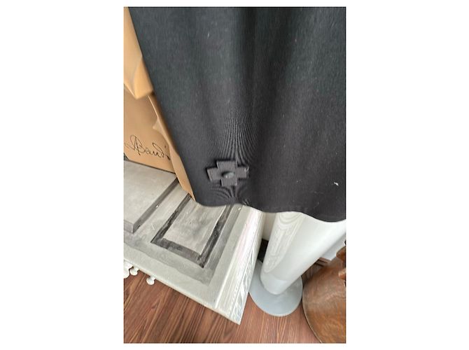 Munthe Plus Simonsen PLU Schwarzer Langer Strickrock mit Taschen - Ansicht 7