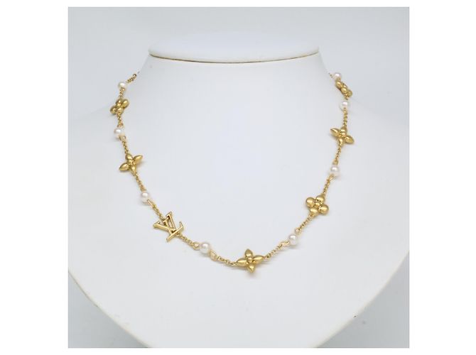 Louis Vuitton Louisa Imitationsperlenkette Golden - Ansicht 6