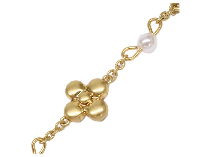 Bracciale a catena con perle imitation Louisa Louis Vuitton D'oro - vista 2