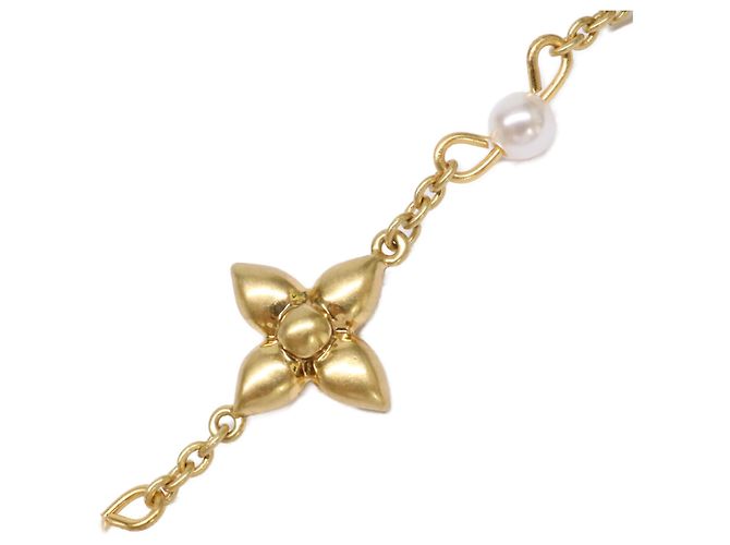 Bracciale a catena con perle imitation Louisa Louis Vuitton D'oro - vista 3